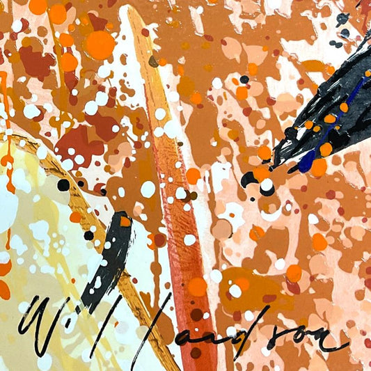 David Willardson, "Rock and Roar" Limited Edition Disney Serigraph, Numbered and Hand Signed with Letter of Authenticity.