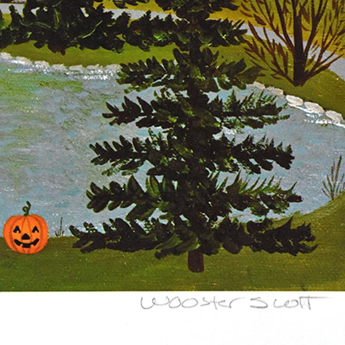 Jane Wooster Scott, "Ghosts and Goblins" Limited Edition Lithograph, Numbered and Hand Signed with Letter of Authenticity.