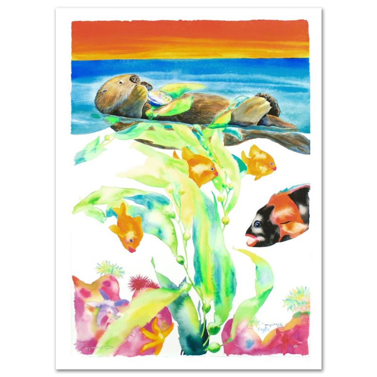 California Limited Edition Giclee on Canvas (29.5" x 41.5") by Wyland, Numbered and Hand Signed by Wyland, with Certificate of Authenticity.