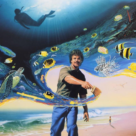 Another Day At the Office Limited Edition Lithograph, Numbered and Hand Signed by Wyland and Jim Warren with Certificate of Authenticity.