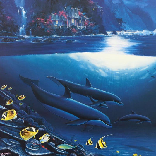 Wyland, "Paradise" Limited Edition Lithograph, Numbered and Hand Signed with Certificate of Authenticity.
