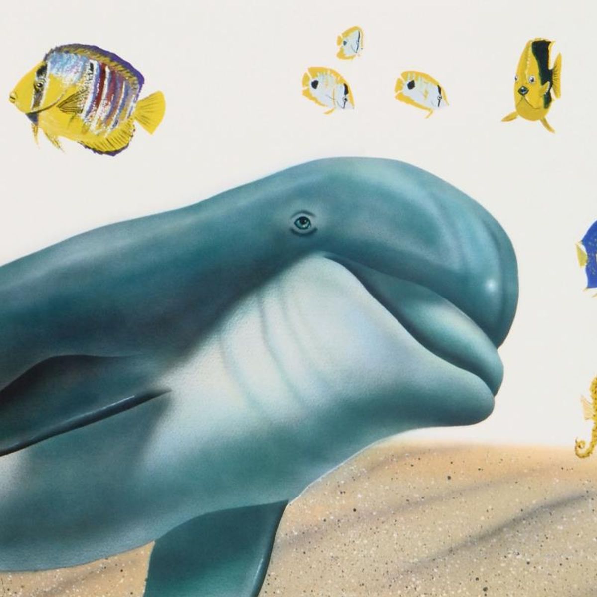 Wyland, "Underwater Paradise" Limited Edition Lithograph, Numbered and Hand Signed with Certificate of Authenticity.