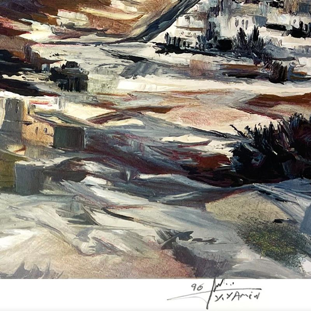 Yitzhak Yamin, Hand Signed, Numbered Limited Edition with Letter of Authenticity.