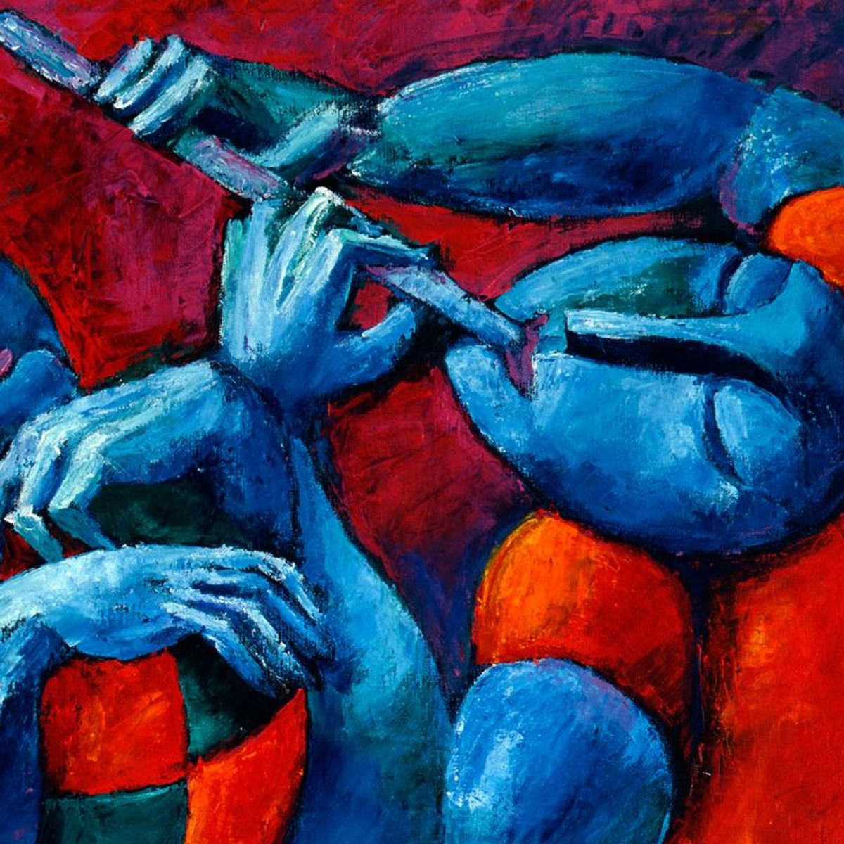 Yuroz, "Concert On The Beach" Hand Signed Limited Edition Serigraph with Certificate of Authenticity.