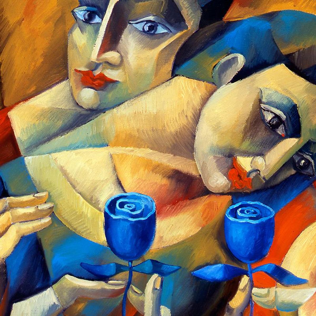 Yuroz, "The Preservation Of Love" Hand Signed Limited Edition Serigraph on Canvas with Certificate of Authenticity.