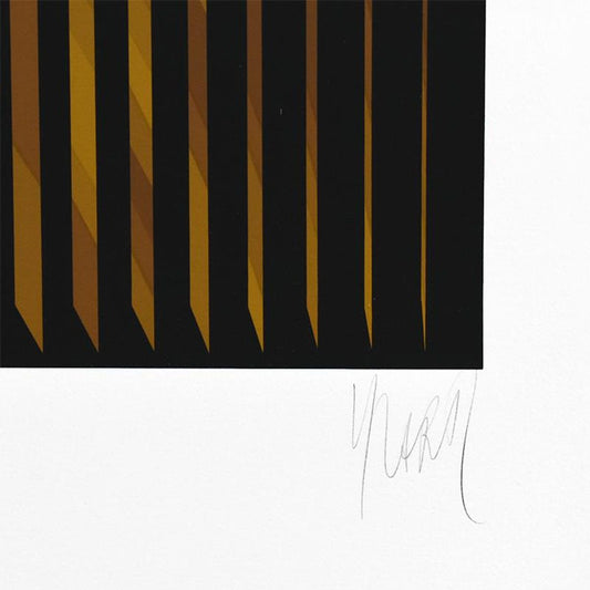 Jean-Pierre Yvaral (1934-2002), "Abraham Lincoln" Limited Edition Serigraph, Numbered and Hand Signed with Letter of Authenticity.