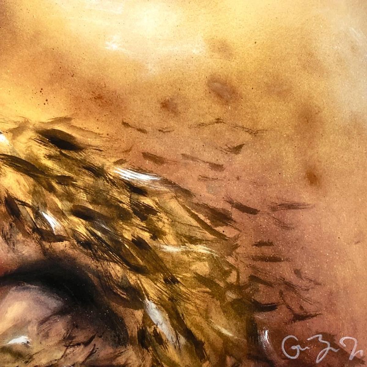 Gustavo Zermeno Jr, "Spike" Limited Edition Mixed Media, Numbered and Hand Signed with Letter of Authenticity.