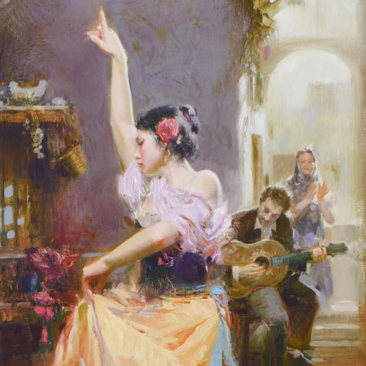Pino (1939-2010)- Hand Embellished Giclee on Canvas "Isabella"