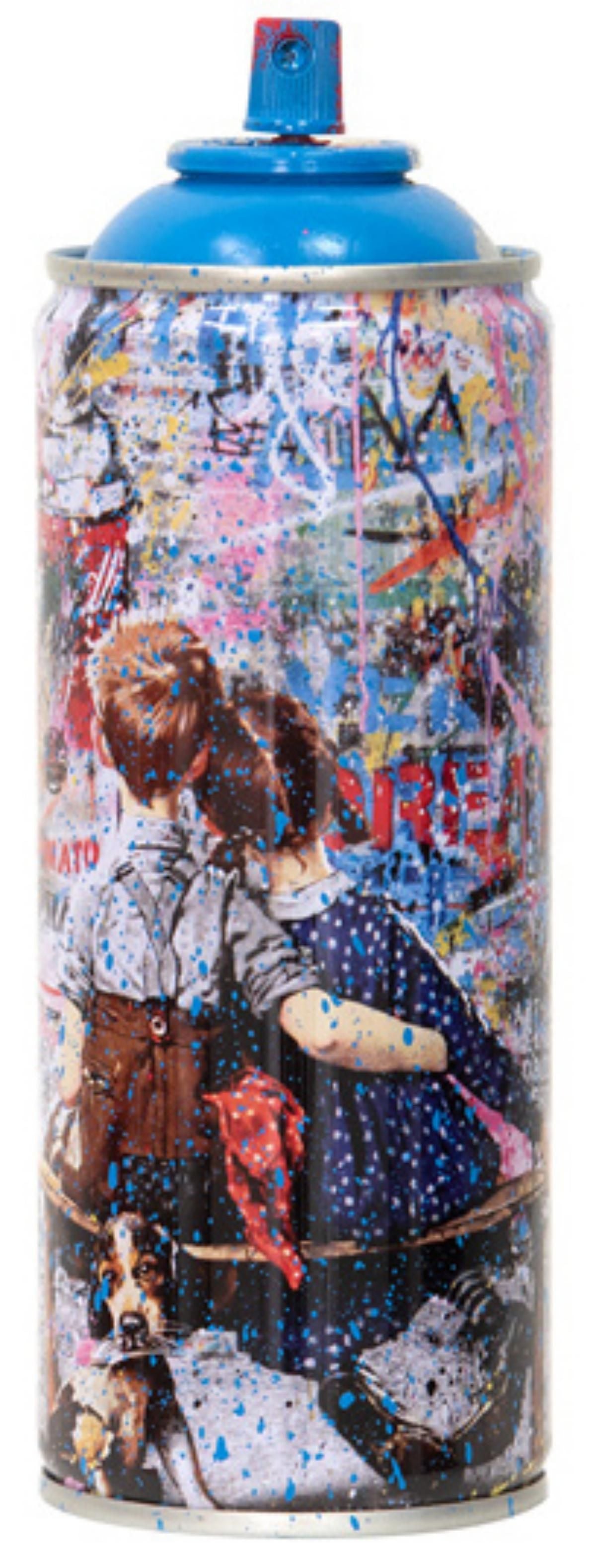 Mr. Brainwash- SPRAY CAN "WORK WELL TOGETHER, 2020"