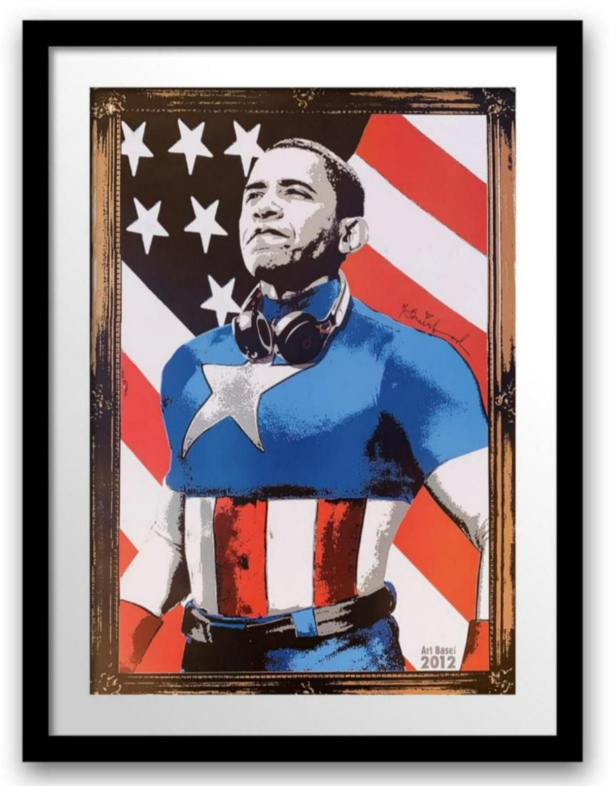 Mr. Brainwash- Original Offset Lithograph on Paper "Obama"