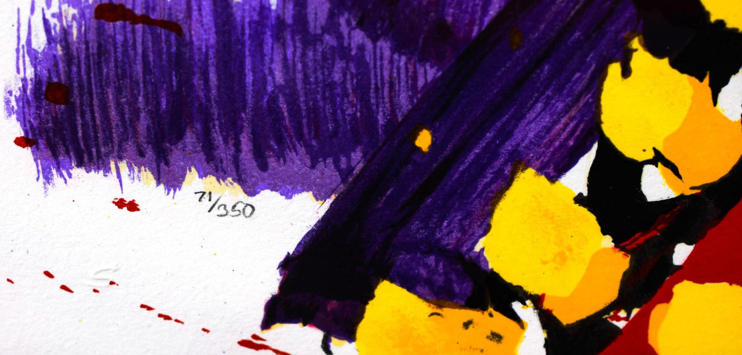 Tom Everhart- Hand Pulled Original Lithograph "Glam Slam"