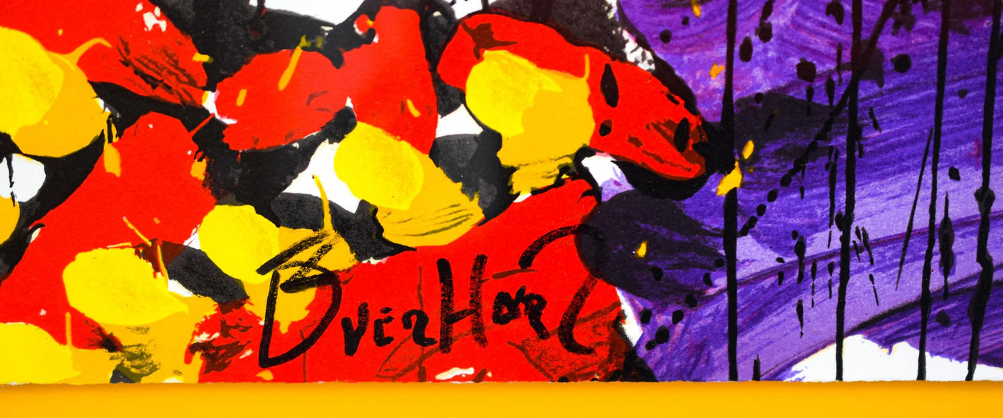 Tom Everhart- Hand Pulled Original Lithograph "Glam Slam"