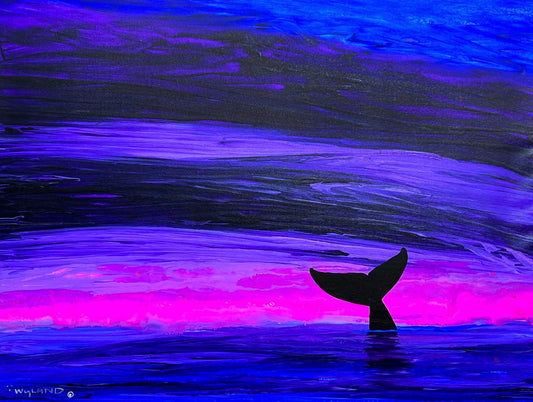 Wyland- Original Painting on Canvas "Whale Tale"