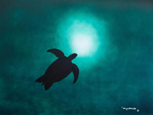 Wyland- Original Painting on Canvas "Sea Turtle"