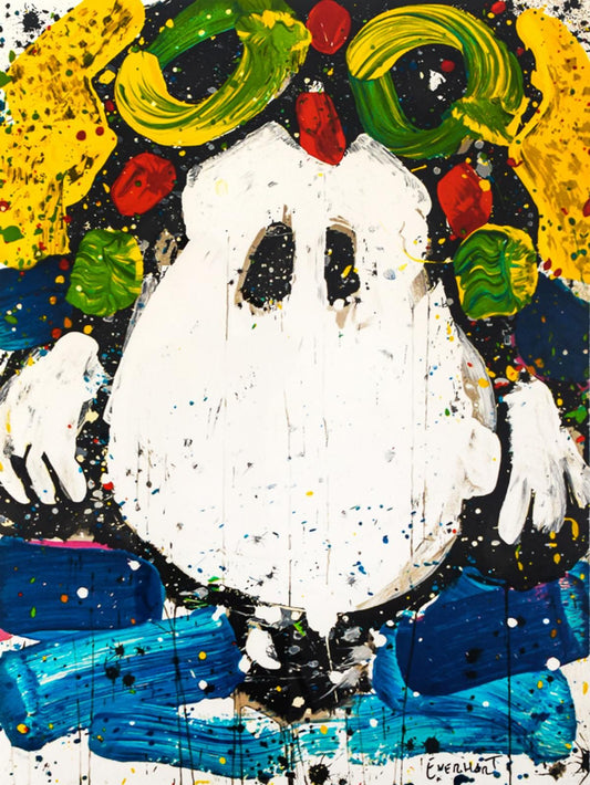 Tom Everhart- Hand Pulled Original Lithograph "Ace Face"