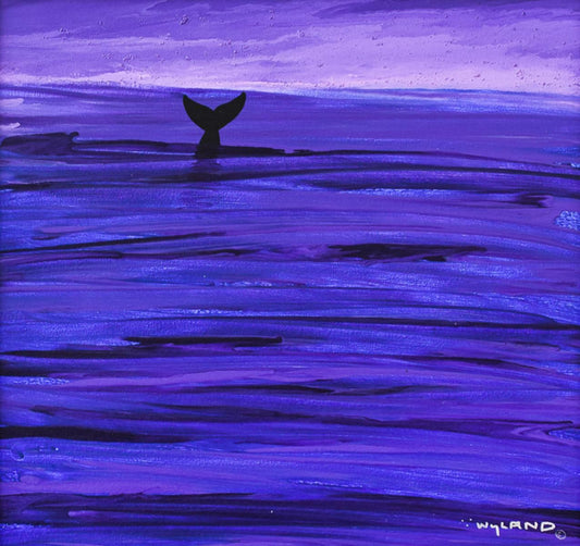 Wyland- Original Painting on Canvas "Fluke"