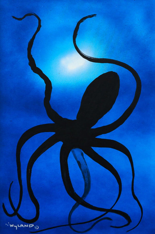 Wyland- Original Painting on Canvas "Octopus"