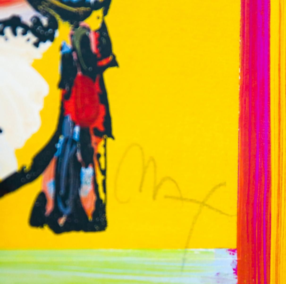 Peter Max- Original Lithograph "LIBERTY HEAD (Mini)"