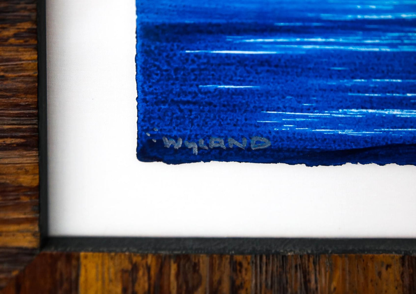 Wyland- Original Watercolor Painting on Deckle Edge Paper "Fluke"