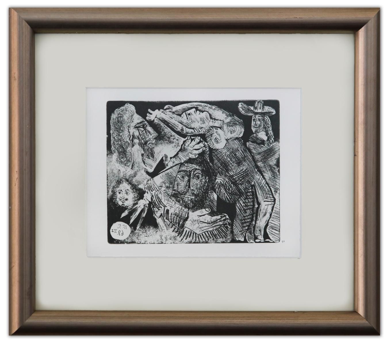 After Pablo Picasso- Offset Lithograph "From The 347 Series"