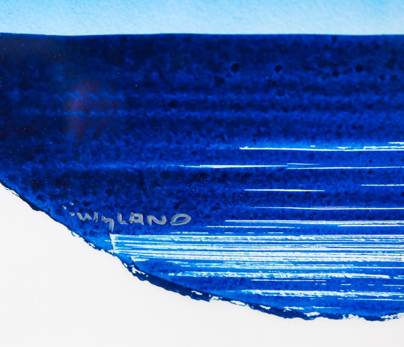 Wyland- Original Watercolor Painting on Deckle Edge Paper "Fluke"