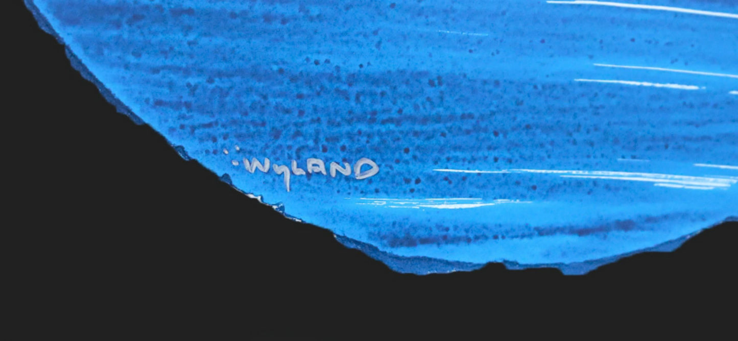 Wyland- Original Watercolor Painting on Deckle Edge Paper "Fluke"