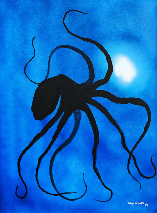 Wyland- Original Painting on Canvas "Octopus"