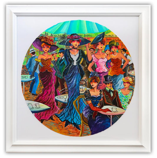 Patricia Govezensky- Original Watercolor "After Party in France"
