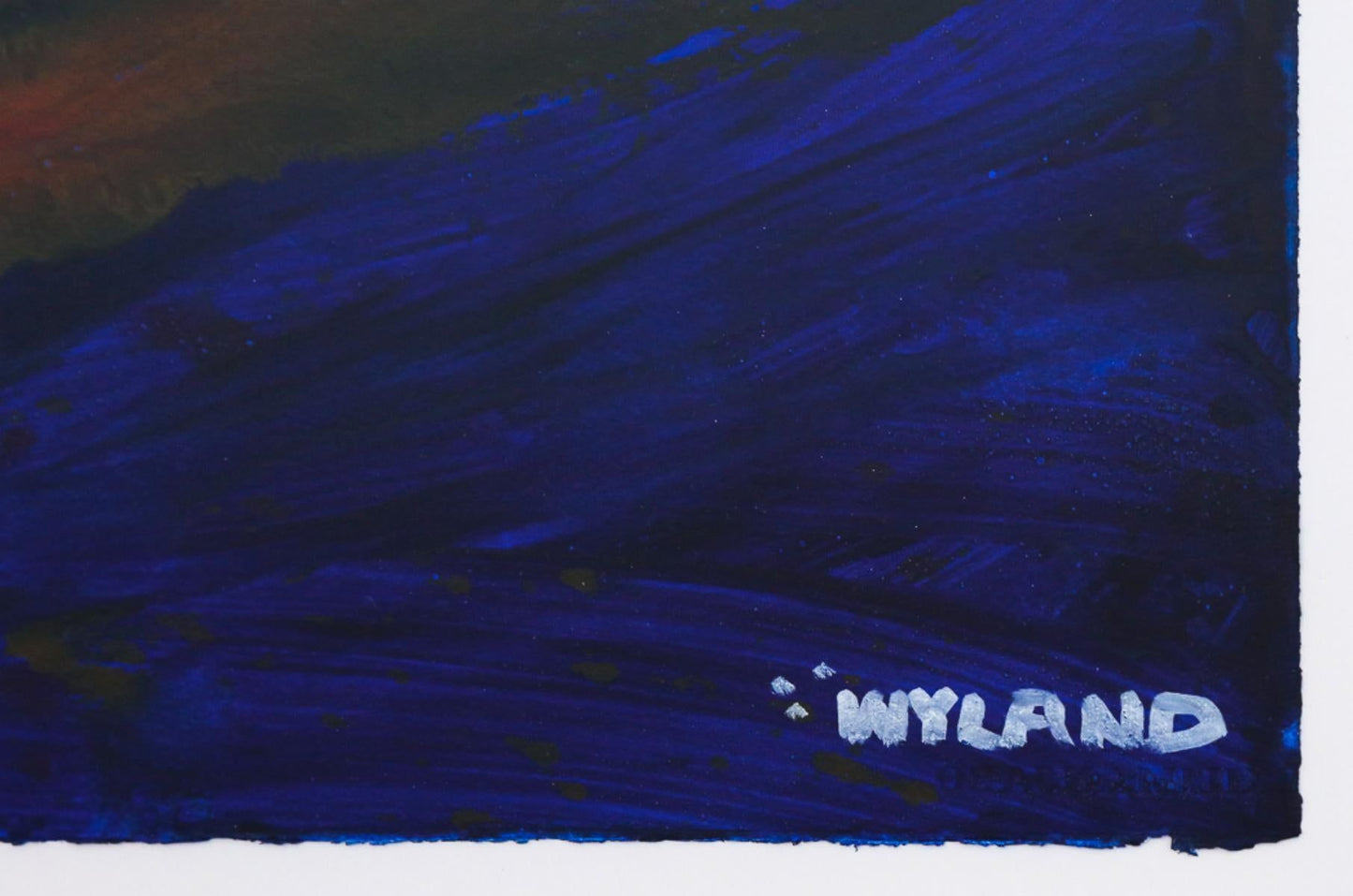 Wyland- Original Watercolor Painting on Deckle Edge Paper "Abstract"