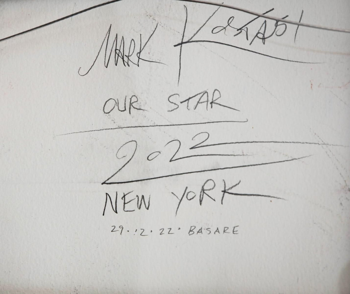 Mark Kostabi- Original Mixed Media on Paper "Our Star, 2022"