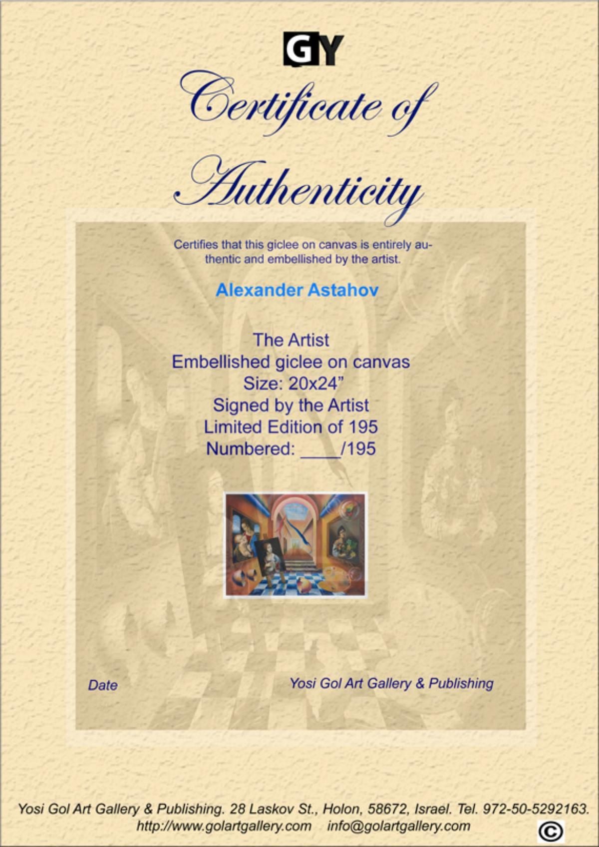 Alexander Astahov- Original Giclee on Canvas "The Artist"