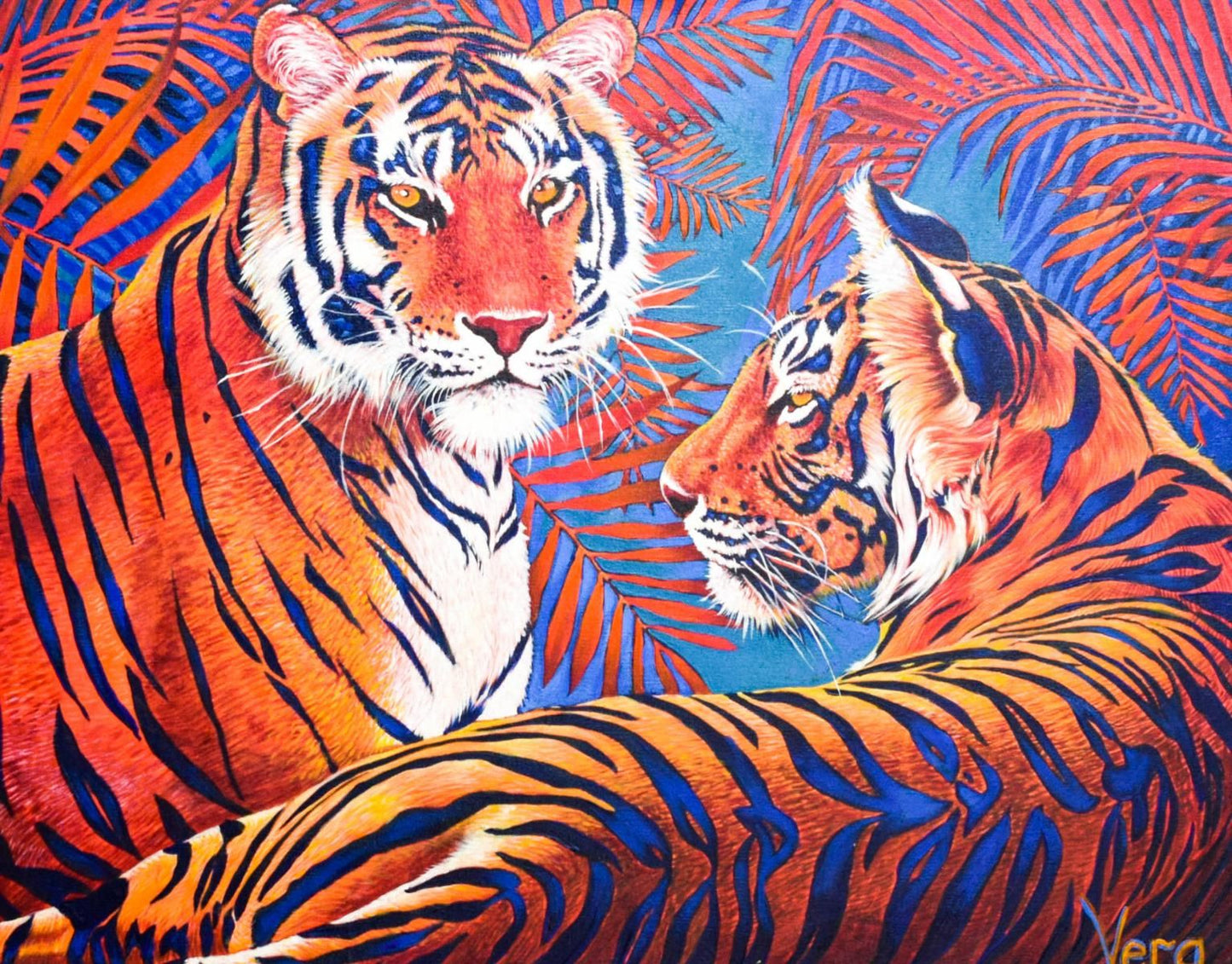 Vera V. Goncharenko- Original Giclee on Canvas "Camouflage"