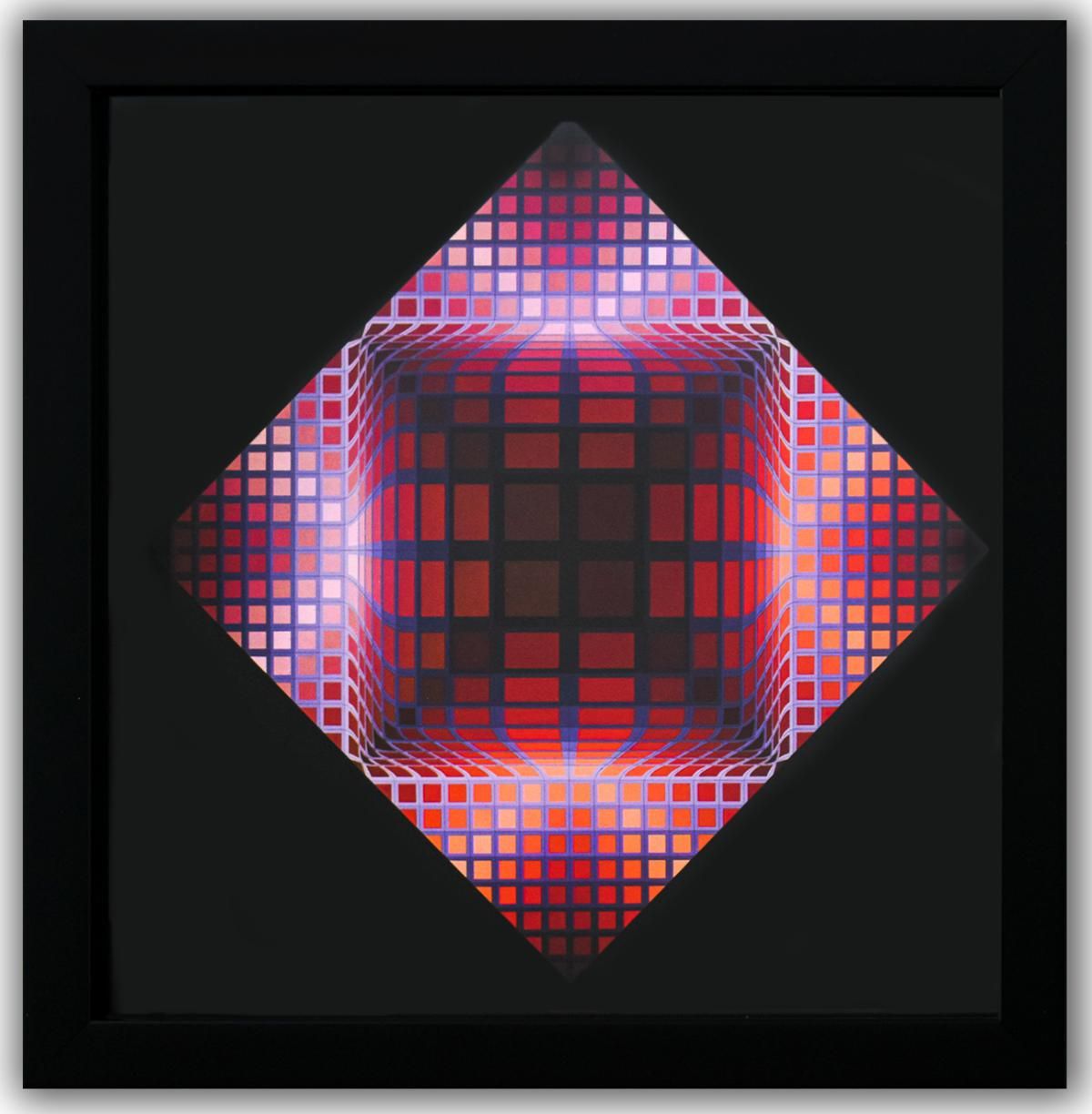 Victor Vasarely- Heliogravure Print "Dell - 2"