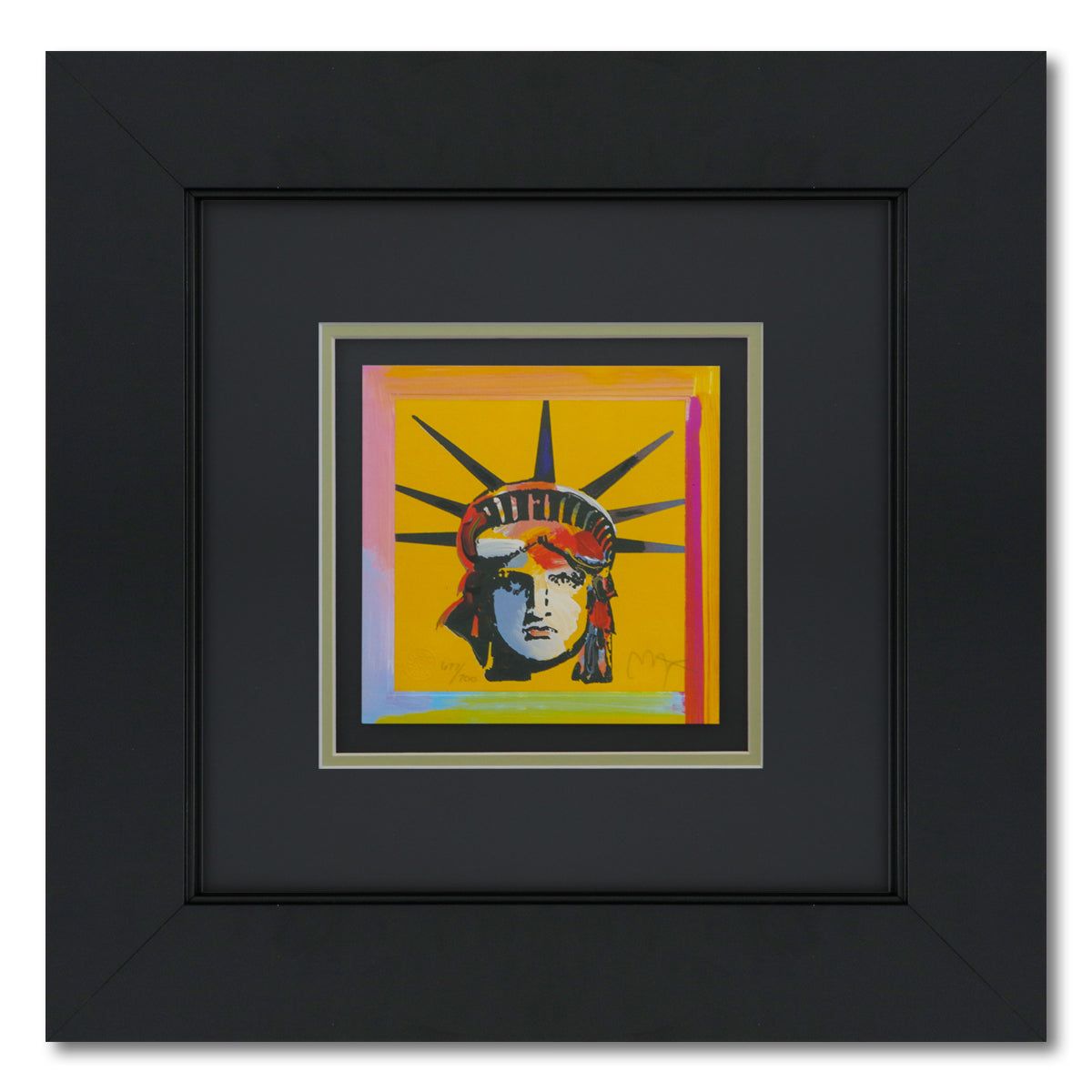 Peter Max- Original Lithograph "Liberty Head"