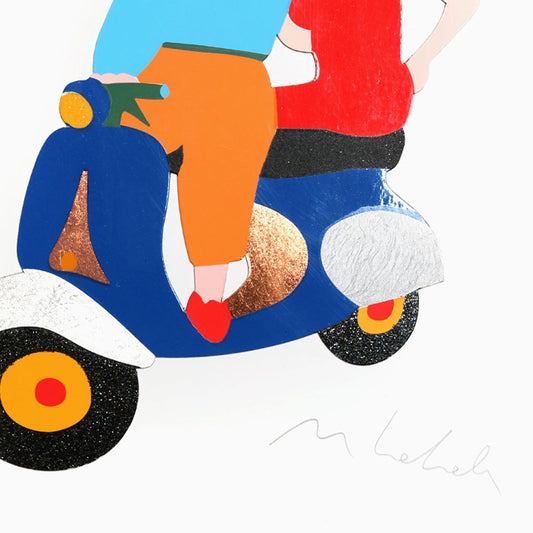 Marco Lodola- Silkscreen "Ti porto via conme"