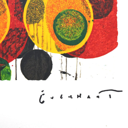 Tom Everhart- Hand Pulled Original Lithograph "Bird Of Paradise"