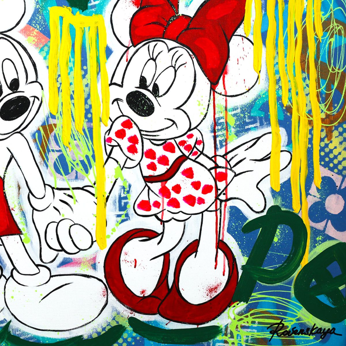 Nastya Rovenskaya- Mixed Media "Love in Red"