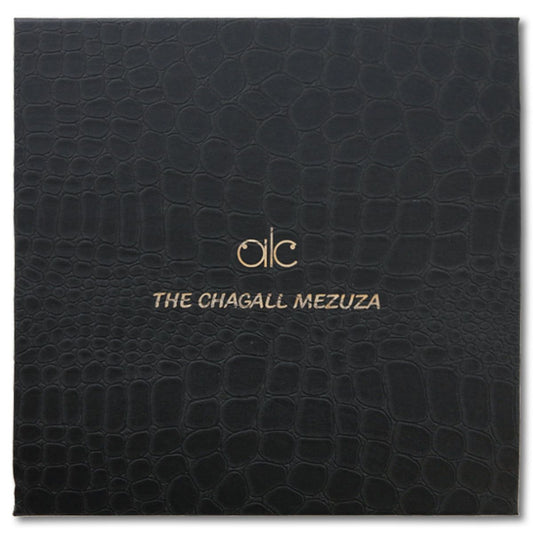 Marc Chagall- Mezuzah/ Silkscreen on 24K gold plated bronze "Issachar"