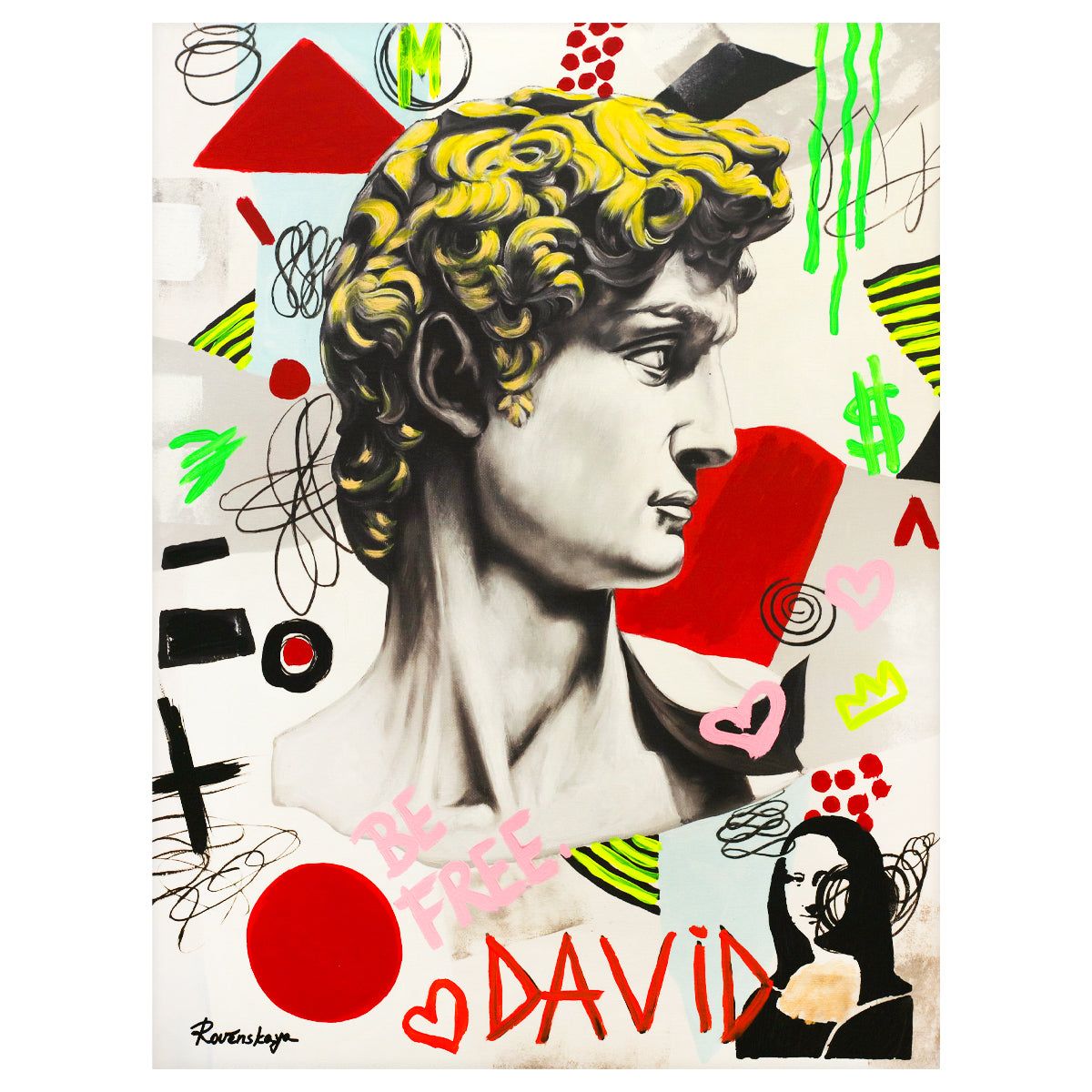Nastya Rovenskaya- Mixed Media "David"
