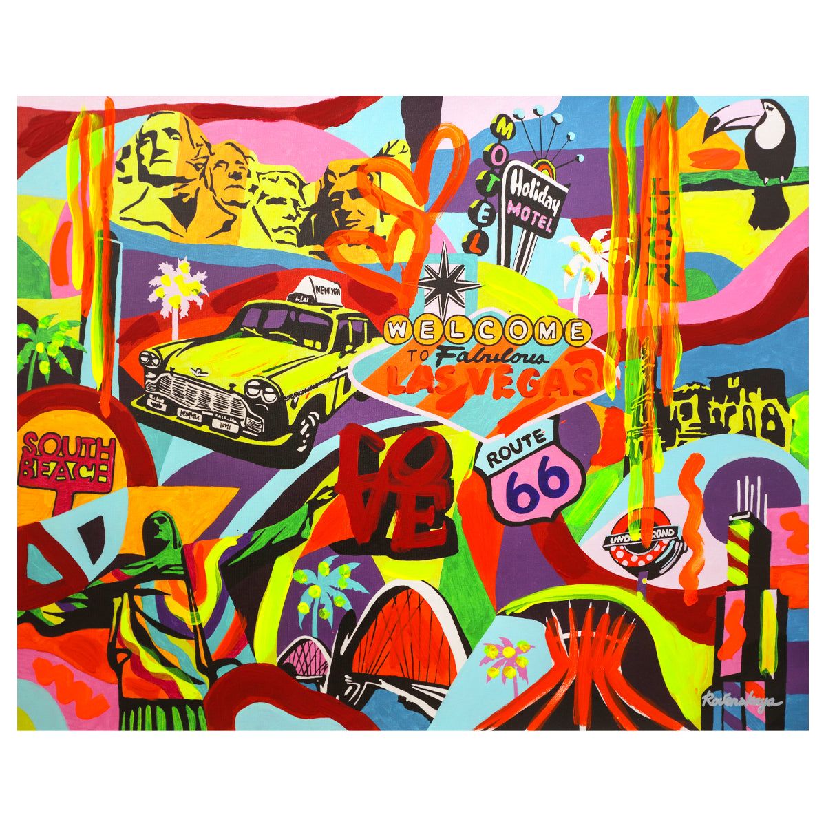 Nastya Rovenskaya- Mixed Media "Casino Life"