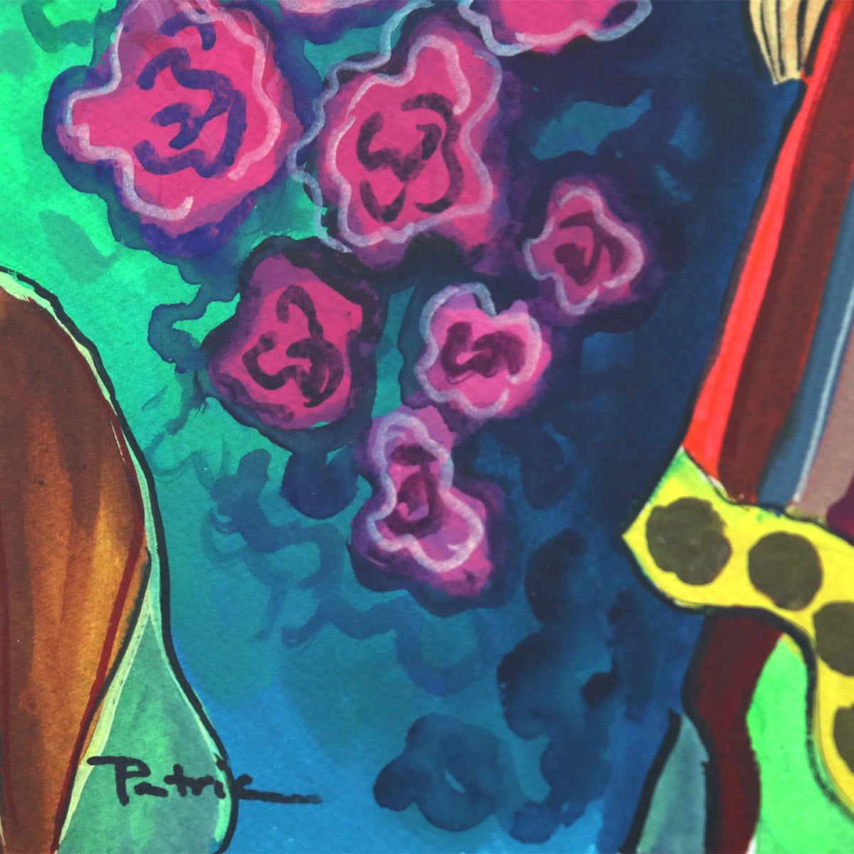Patricia Govezensky- Original Watercolor "Ella"