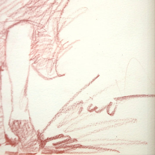 Pino (1939-2010)- Original Drawing on Paper "Untitled"