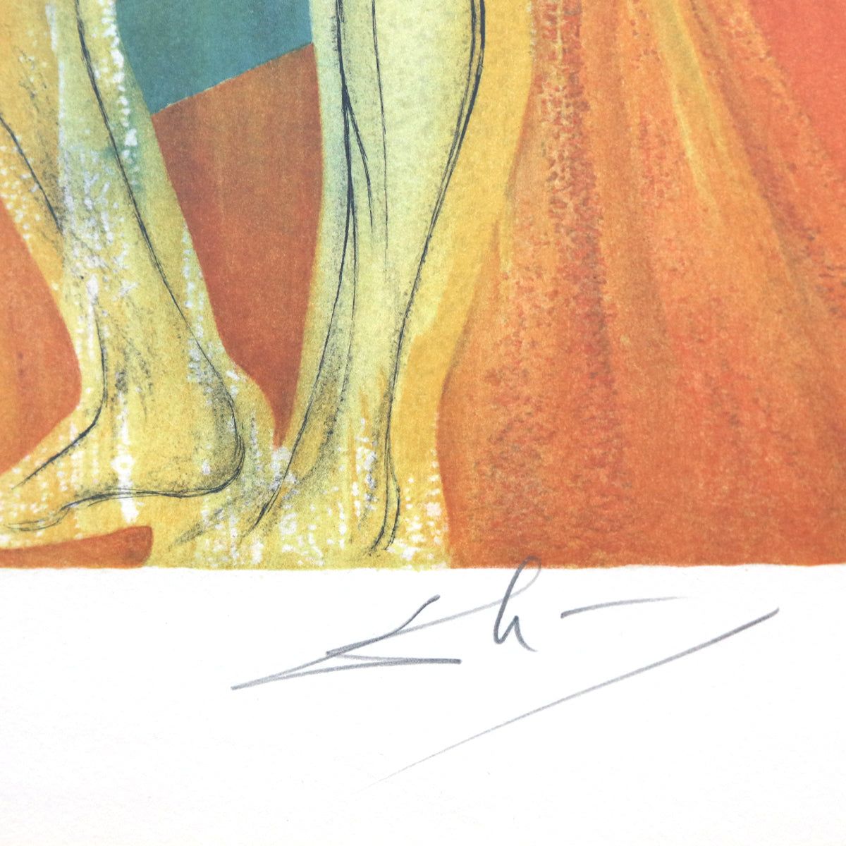 Salvador Dali- Original Lithograph "The Chevalier's Dream of Cecile"