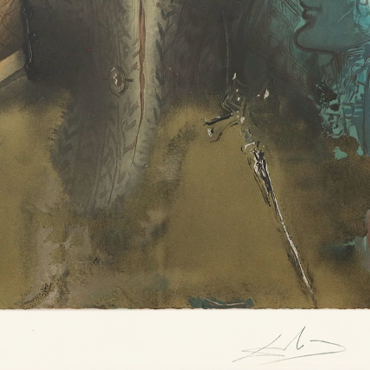 Salvador Dali- Original Lithograph "Damis' Delema"