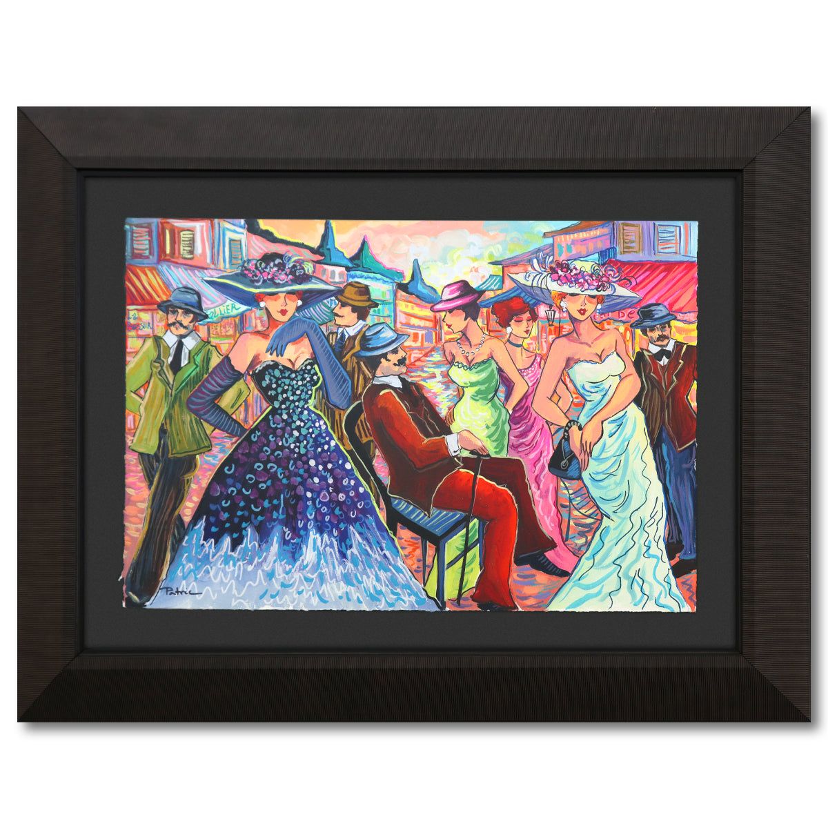 Patricia Govezensky- Original Watercolor "Paris night"