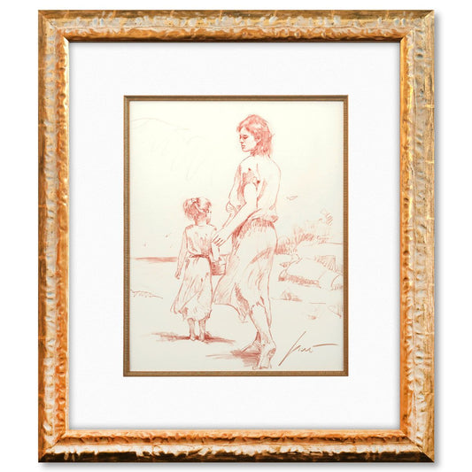 Pino (1939-2010)- Original Drawing on Paper "Untitled"