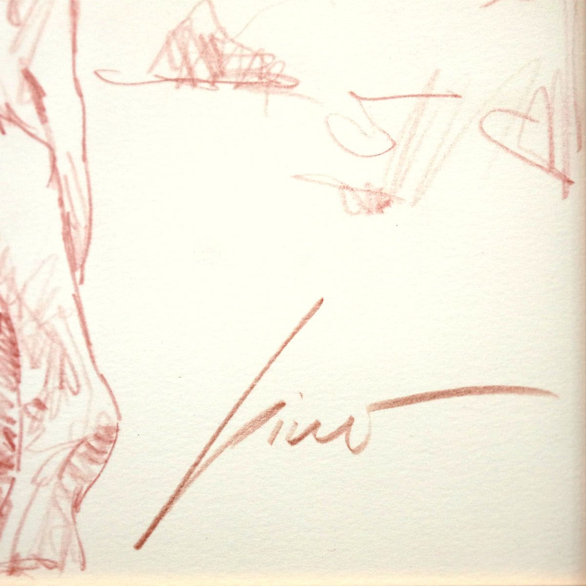 Pino (1939-2010)- Original Drawing on Paper "Untitled"