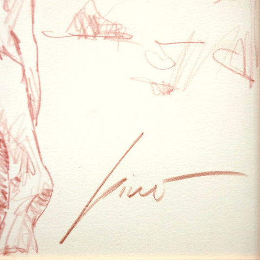 Pino (1939-2010)- Original Drawing on Paper "Untitled"