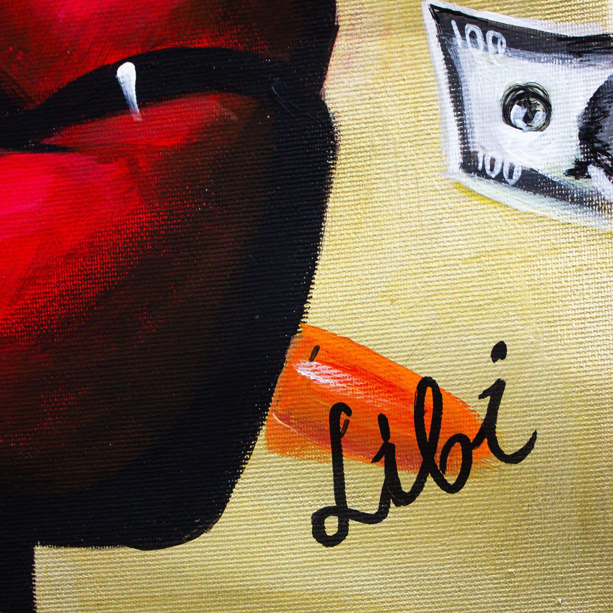 Libi- Original Acrylic on Canvas "Ninja"