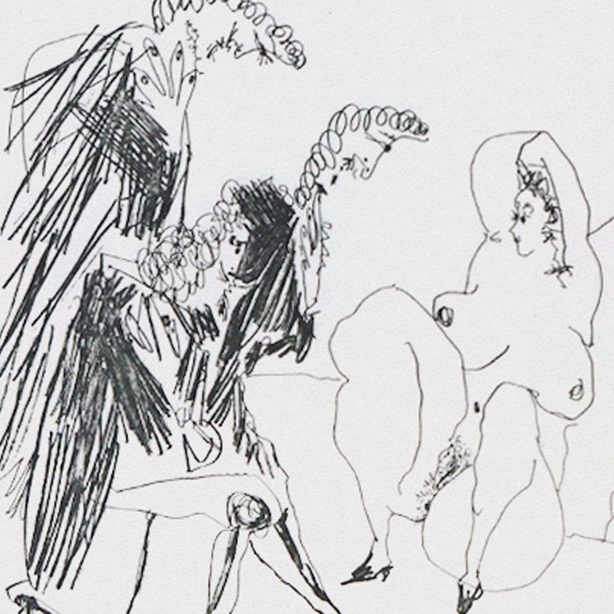 After Pablo Picasso- Offset Lithograph "From The 347 Series"